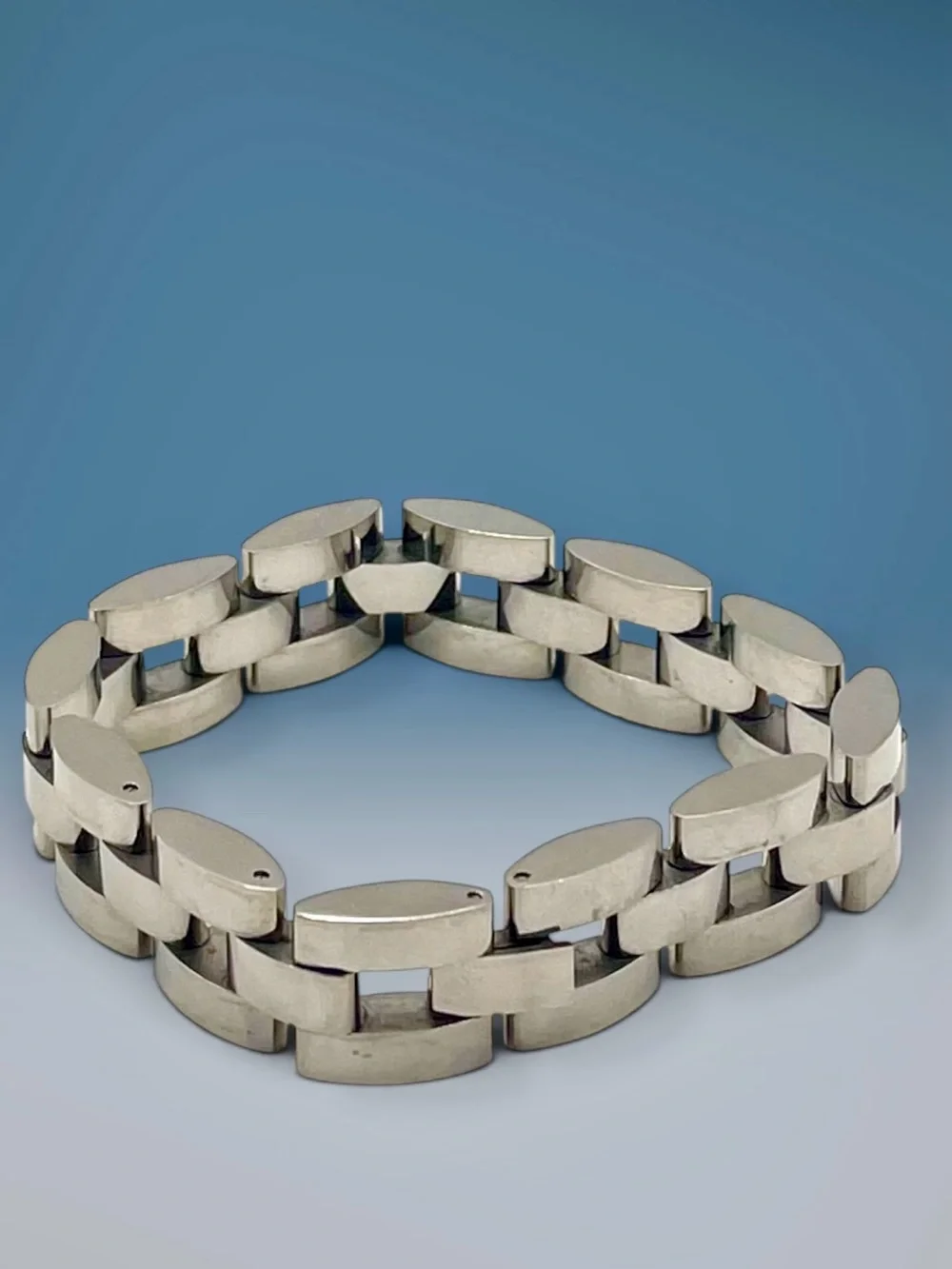Men’s Stainless Steel Watch Link Style Chain Bracelet Substantial Statement